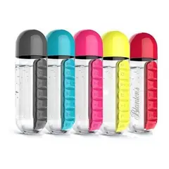 GENERICO - Botella Emvase Agua Organizadora Píldoras Vitaminas Pastille