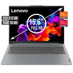 LENOVO - PORTATIL SLIM AMD RYZEN 7-7730U SSD 512GB RAM 16GB LED 15,6 FULL HD