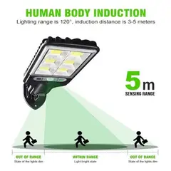 GENERICO - Lámpara Solar Exterior Sensor