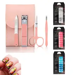 GENERICO - Set Completo de Manicure y 1 paquete de Decoración de Uñas