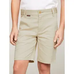 TOMMY HILFIGER - Pantalón Niño Beige Chino Corto Colec 1985 Essential