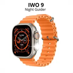 MOBULA - Reloj inteligente Mobulaa IWO 9 Ultra Con Linterna - Correa Naranja