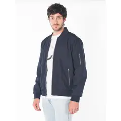 CALVIN KLEIN - Chaqueta azul bomber con cremallera