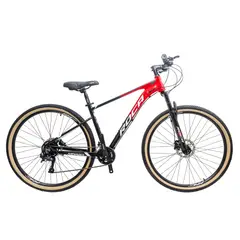 ROCA - Bicicleta Nevada 2025 Aluminio 1x10 Negro Rojo Talla L