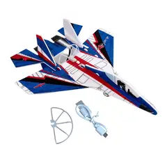 GENERAL - Avion Juguete Planeador Armable YJ027 Carga USB Azul