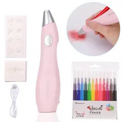 AGUGU STORE - Aerografo Infantil + 12 Marcadores Para Niños Dibujar
