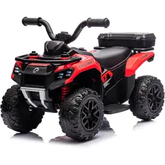 GENERICO - Moto CuatriMoto Bebes Eléctrica Control Turbinas ROJA