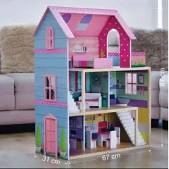 GENERICO - CASITA DE MUÑECAS EN MADERA