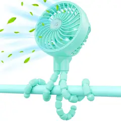 GENERICO - Ventilador Recargable Portatil Pulpo Para Coches Cunas Bebes
