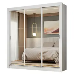 MADESA - Closet Nobre 3 Puertas Corredizas con Espejos