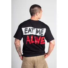 HAKISTORM - Camiseta oversized 100% algodón Eat me Alive.