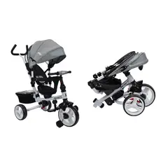 PRIORI - Triciclo Paseador 360 Plegable Aaron Gris