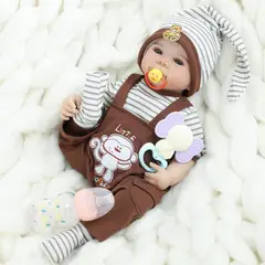 GENERICO - Muñeca Bebe Real Reborn Cuerpo Silicona- Santiago