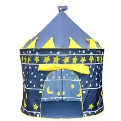 GENERICO - CARPA INFANTIL PARA NIÑOS ESTILO CASTILLO COLOR AZUL