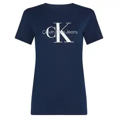 CALVIN KLEIN - Camiseta azul regular fit con logo