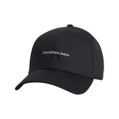 CALVIN KLEIN - Gorra negra con logotipo bordado