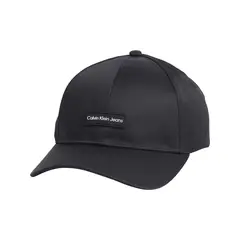 CALVIN KLEIN - Gorra negra con parche de goma