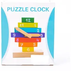 JUGANDO Y EDUCANDO - Juguete Didáctico Reloj De Madera Aprender La Hora para Niños