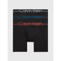 CALVIN KLEIN - Pack De 3 Boxer Brief Negros En Microfibra