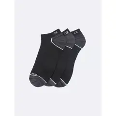 CALVIN KLEIN - Pack negro de 3 medias de microfibra