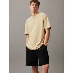 CALVIN KLEIN - Bermuda Negra De Algodón Texturizado