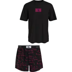 CALVIN KLEIN - Conjunto negro de Pantalonetas de pijama - CK96