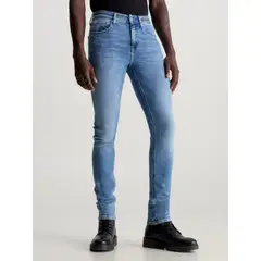 CALVIN KLEIN - Skinny azul jeans efecto desgastado