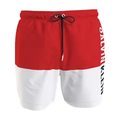 CALVIN KLEIN - Traje rojo de baño de largo medio con cordón - Intense Power