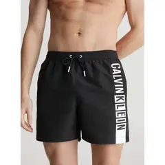 CALVIN KLEIN - Bermuda Negra De Baño Con Cordón - Intense Power