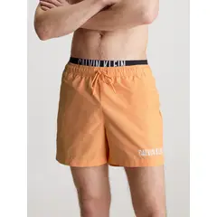 CALVIN KLEIN - Traje naranja de baño corto con cinturilla doble - Intense Power