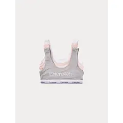 CALVIN KLEIN - Paquete multicolor de 3 bralettes - Modern cotton para niñas