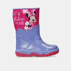 DISNEY - Botas De Lluvia Infantil Para Niña Licenses Morado-Fucsia Mora L