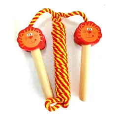 JUGANDO Y EDUCANDO - Juguete Cuerda Para Saltar Diseño León Naranja Para Niños