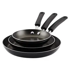 FARBERWARE - Set x 3 Sartenes 20cm, 25cm y 30cm. Aluminuo antiadherente