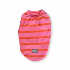 WAWAW - Esqueleto para perro talla XS Rosa Rayas Naranja