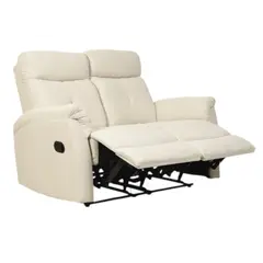 MUEBLES FIOTTI - Sofa Reclinable 2 puestos Beige Fiotti Tinay