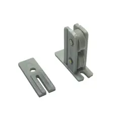 GENERICO - Rodachina 3825 + Guias para Ventanas corredizas x8 Und