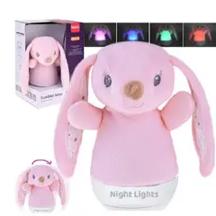 GENERICO - Peluche Bebe Niño Niña De Animales Con Luces Para Abrazar