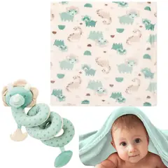 DREAM BABY - Cobija Manta Para Bebe Antialérgica Con Peluche Estimulación