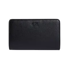 CALVIN KLEIN - Billetera negra daily bifold
