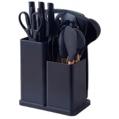 GENERAL - Set De 19 Utensilios Cocina En Silicona Y Juegos De Cuchillos