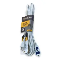 GENERICO - Extensión eléctrica multitoma blanca 4,5 metros