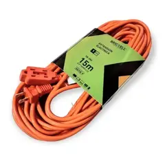 GENERICO - Extension Electrica Naranja De Alta Resistencia 15mts
