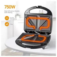 SOKANY - Sandwichera Multifunción Antiadherente 750W