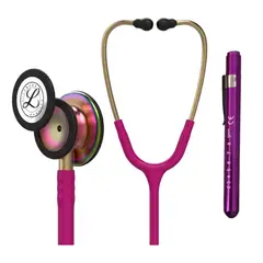 LITTMANN - Fonendoscopio Classic 3 Raspberry Rainbow ref. 5806 + Linterna