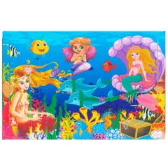 GENERICO - Super Rompecabezas Madera De Sirenas 200 Piezas Para Niñas
