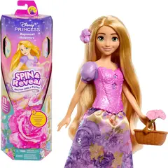 DISNEY - Muñeca Spin Reveal Princesas Rapunzel
