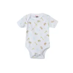 SANTANA - Body Bebé Manga Corta Niño Amarillo Bandera