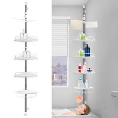 GENERICO - Organizador esquinero de baño Ajustable Acero inoxidable