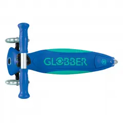 GLOBBER - PATINETA PRIMO PLEGABLE PLUS AZULVERDE - LLANTAS LUCES LED